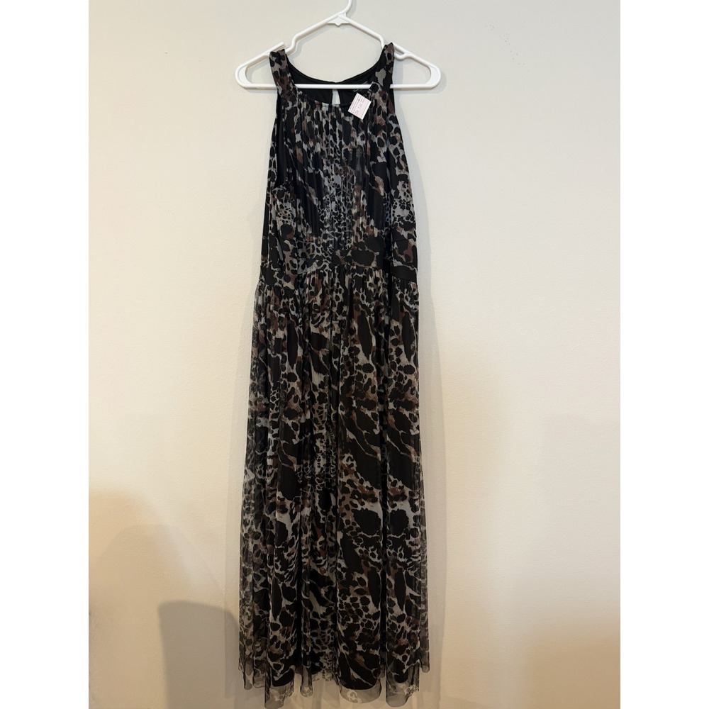 Candalite Women's Black Dress With Brown And White Specs In A Size 2X
